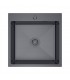 Zlewozmywak stalowy HD5050B GARFIT PVD, sposób montażu: podwieszany bądź wpuszczany 500x500mm (zestaw: zlew,syfon,mocowania)