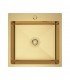 Zlewozmywak stalowy HD5050G GOLD PVD, sposób montażu: podwieszany bądź wpuszczany 500x500mm (zestaw: zlew,syfon,mocowania)
