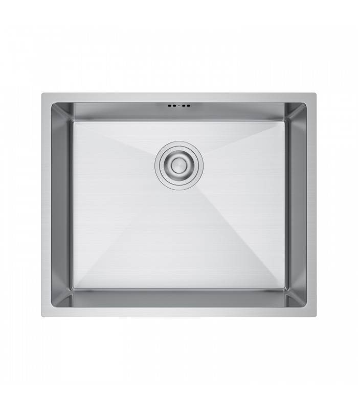 Zlewozmywak stalowy HD5444 INOX, sposób montażu: podwieszany bądź wpuszczany 540x440mm (zestaw: zlew,syfon,mocowania)