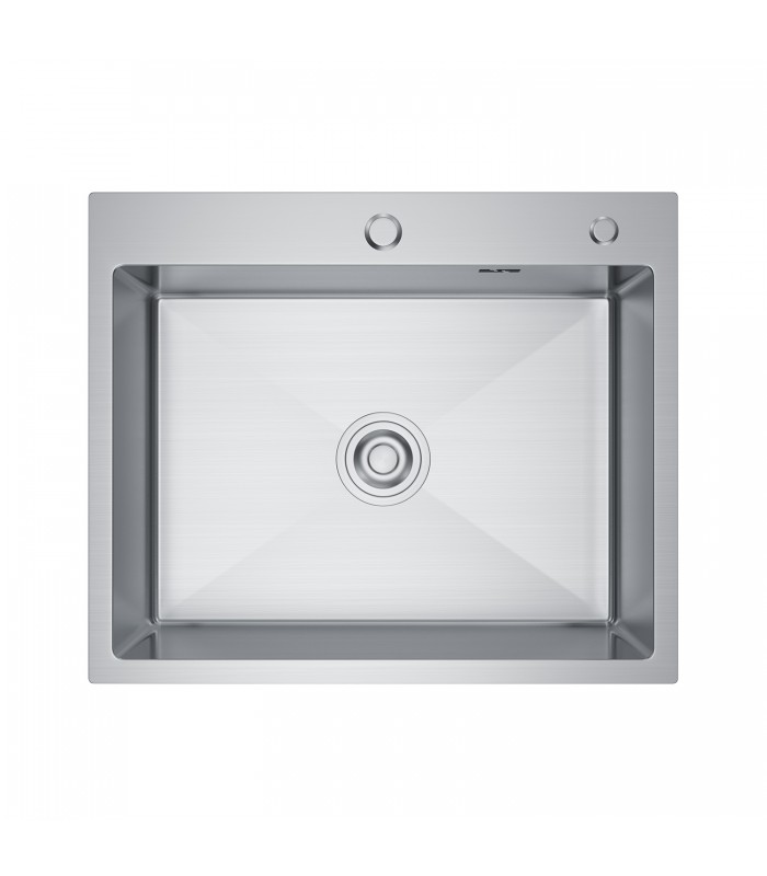 Zlewozmywak stalowy HD6050 INOX, sposób montażu: podwieszany bądź wpuszczany 600x500mm