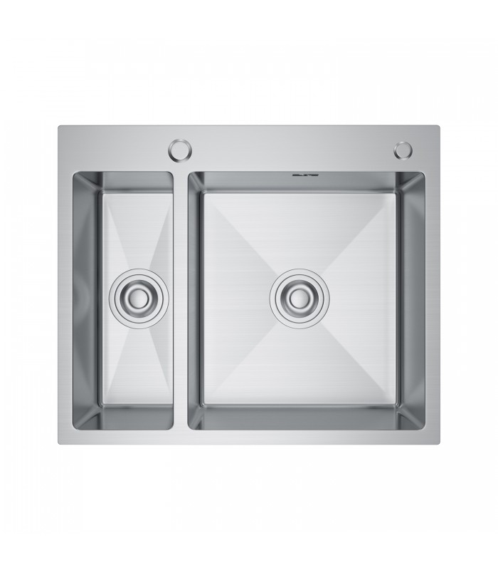 Zlewozmywak stalowy HD6151 INOX, sposób montażu: podwieszany bądź wpuszczany 610x510mm