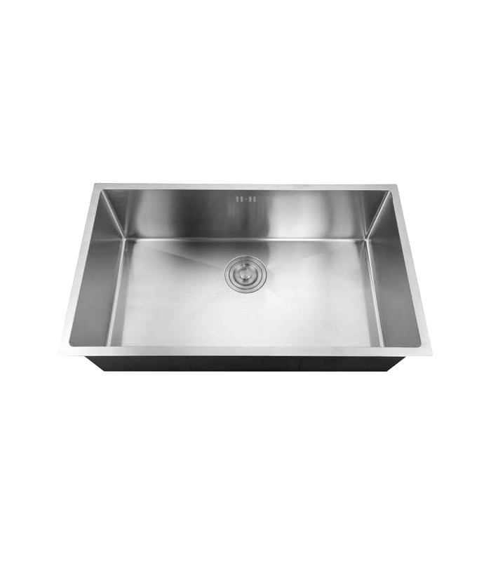 Zlewozmywak stalowy HD7444 INOX, sposób montażu: podwieszany bądź wpuszczany 740x440mm (zestaw: zlew,syfon,mocowania)