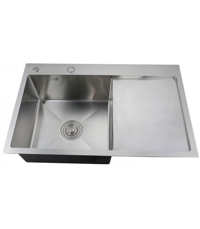 Zlewozmywak stalowy HD7849L INOX, sposób montażu: wpuszczany bądź wpuszczany na równi z blatem 780x490mm