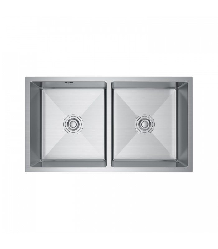 Zlewozmywak stalowy HD8045 INOX, sposób montażu: podwieszany bądź wpuszczany 800x450mm (zestaw: zlew,syfon,mocowania)