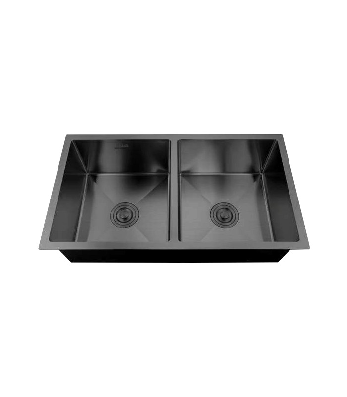 Zlewozmywak stalowy HD8045B GRAFIT PVD, sposób montażu: podwieszany bądź wpuszczany 800x450mm (zestaw: zlew,syfon,mocowania)