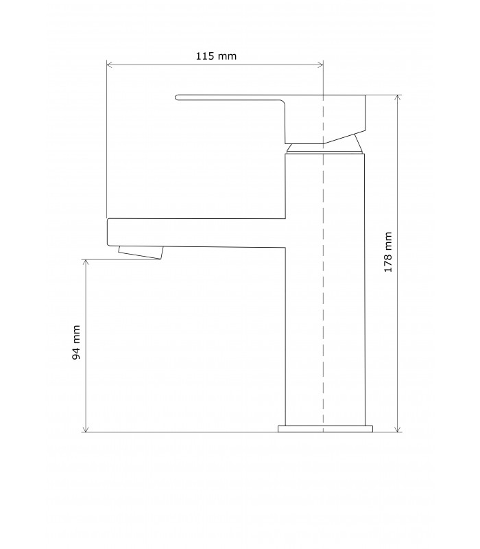 Bateria umywalkowa CARO czarna L40