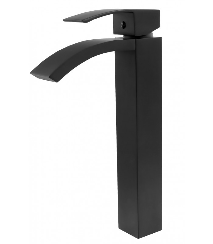 Bateria zlewozmywakowa nablatowa KASKADA czarna L121