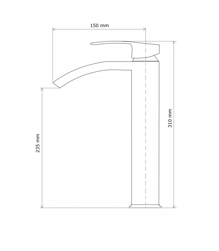 Bateria zlewozmywakowa nablatowa KASKADA czarna L121