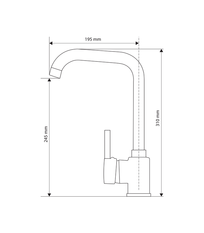Bateria zlewozmywakowa STEEL L230-235
