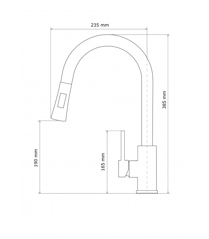 Bateria zlewozmywakowa TARU L236-240
