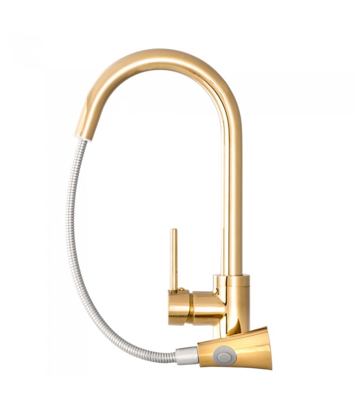 Bateria zlewozmywakowa TARU złota L241