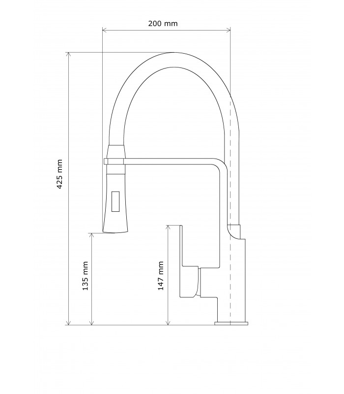 Bateria zlewozmywakowa VEGAS złota L251