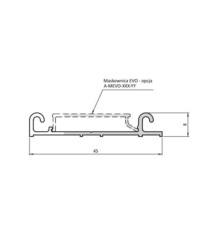 Tor dolny EVO 3,0m aluminium