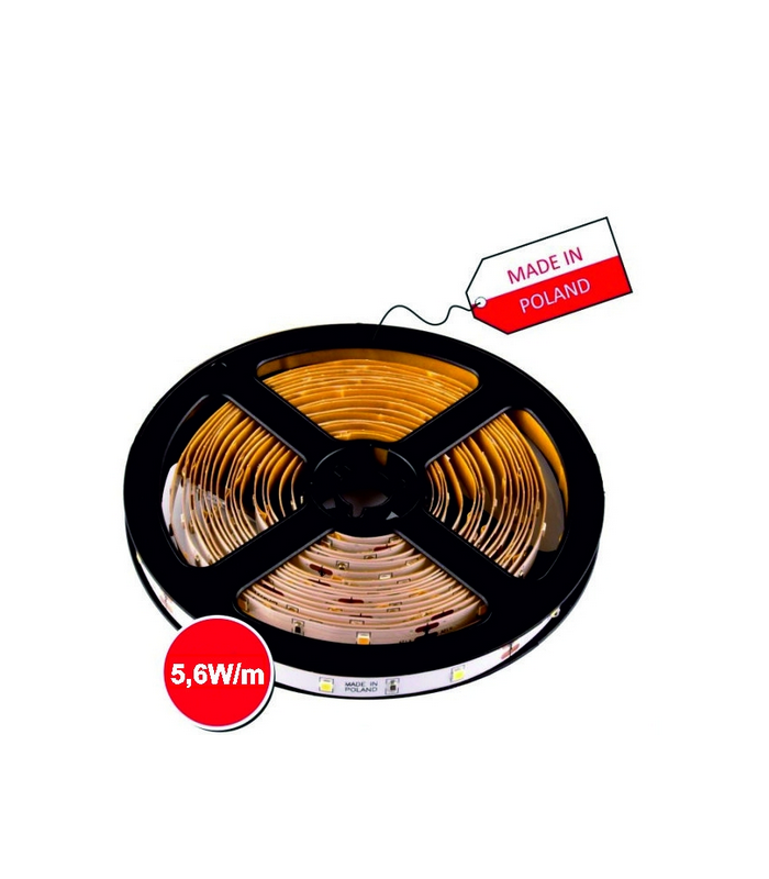 TAŚMA PREMIUM Made in Poland TYP 2835 IP20 30LED/m szer 8mm, 3pkt/10cm, neutralna, moc 5,6W/m