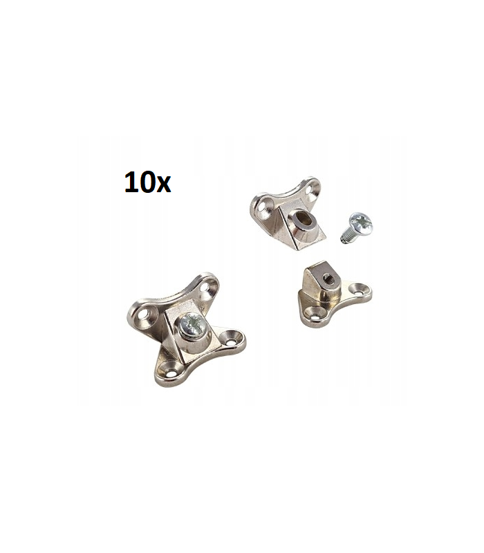 Kod 589 Złącze metalowe Butterfly (motylek), nickel, 23,3k - 10szt