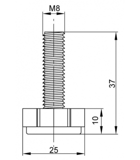 stopka-regulowana-822-dn-264-8
