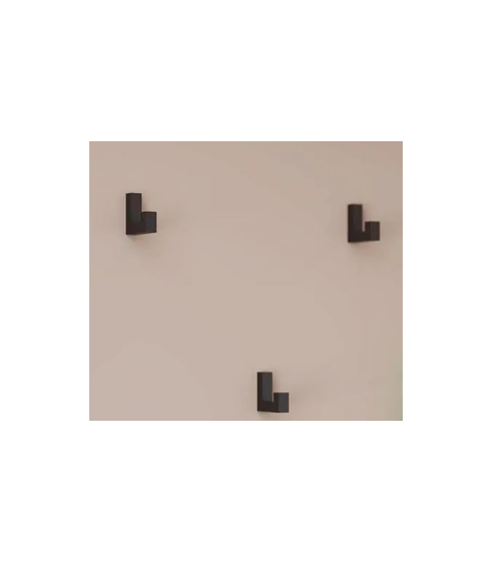 Wieszak meblowy TETRISS czarny pojedynczy TI22.0051.14.055