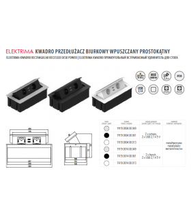 elektrima-kwadro-przedluzacz-biurkowy-wpuszczany-prostokatny-2x-gniazdo-uziemienie-2xusb-21a-5v-metaltworzywo-srebrny