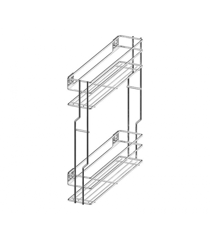 VARIANT MULTI Kosz boczny cargo mini 150 L-450 metal chrom