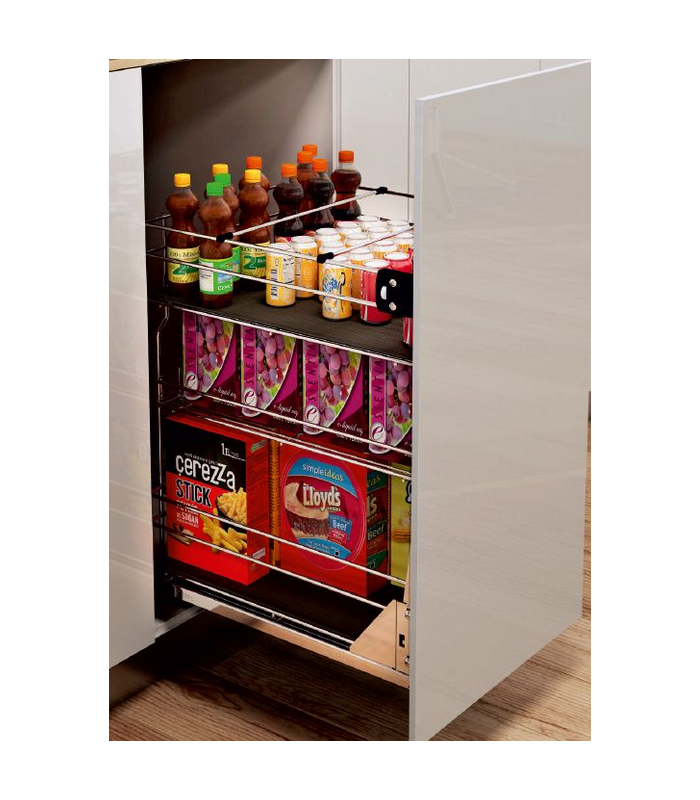 VARIANT MULTI Kosz dolny cargo mini 150 L-450 metal efekt chrom