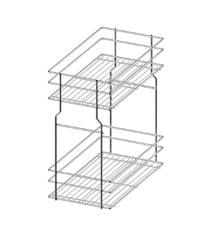 VARIANT MULTI Kosz dolny cargo mini 150 L-450 metal efekt chrom