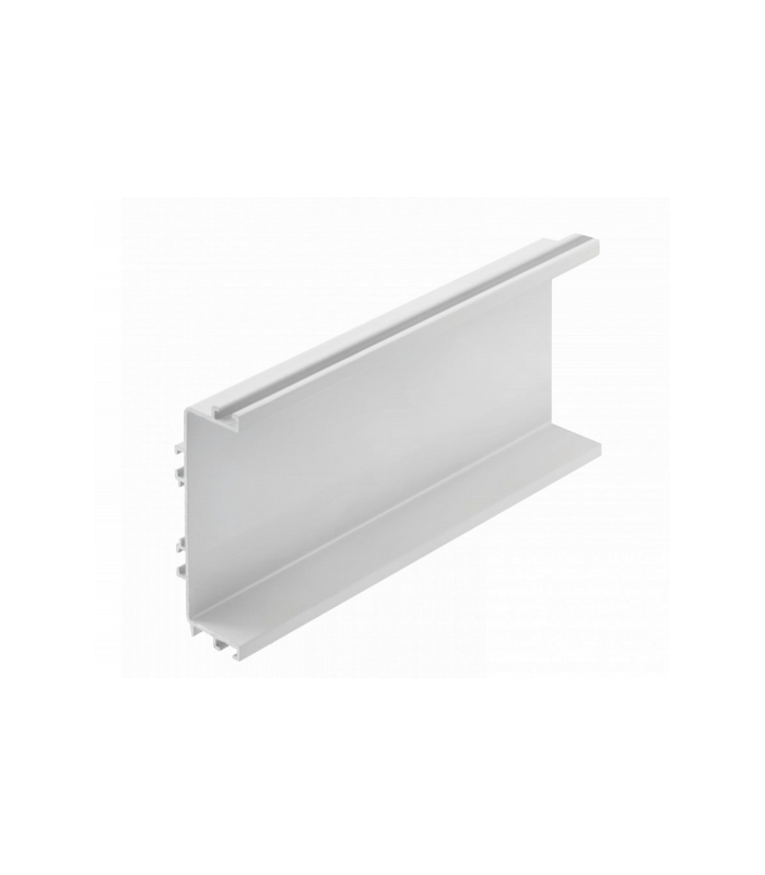 Profil aluminiowy system bezuchwytowy VELLO z funkcją LED, C, biały, długość 4.10m