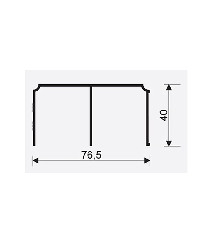 GEMINI Tor górny 2,0m srebrny