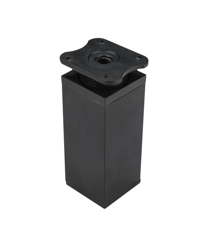 4x Nóżka meblowa czarna H-100 pod szafkę