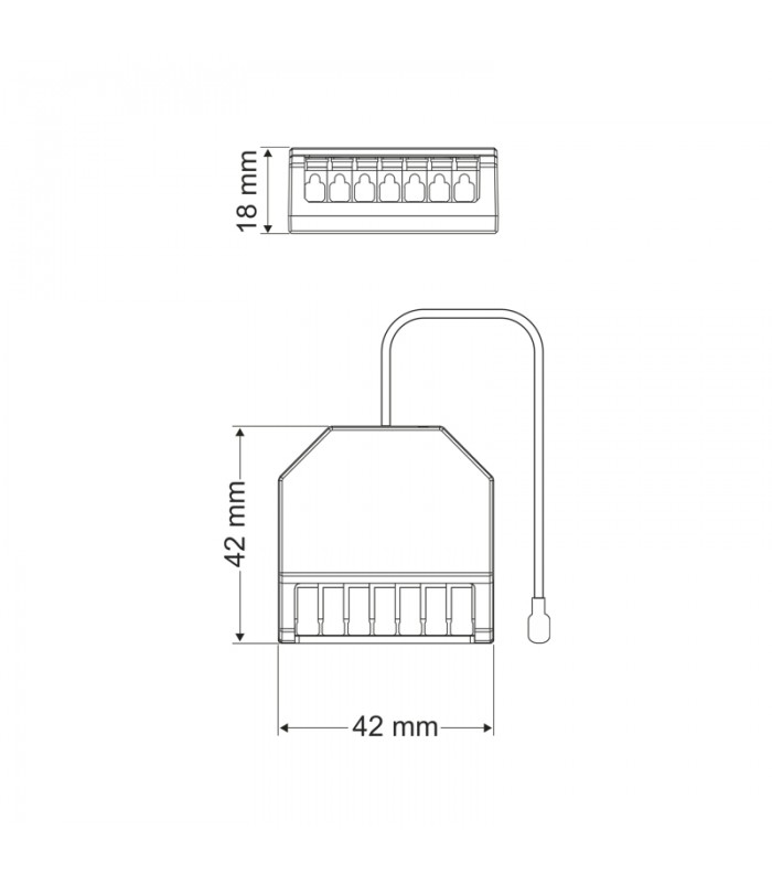 Zestaw VIVO sterownik RF z pilotem i ściemniaczem