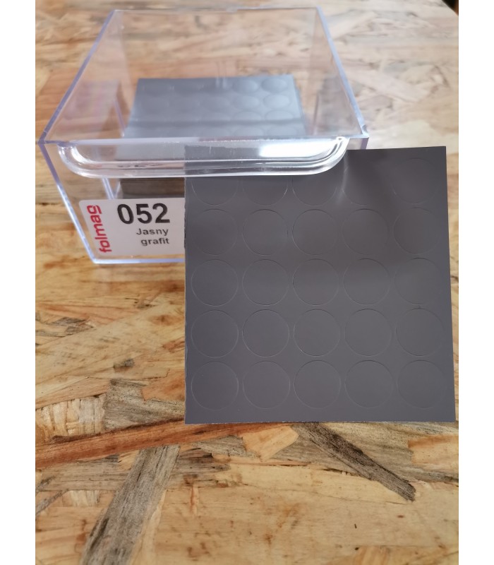 Zaślepka samoprzylepna fi 14 JASNY GRAFIT