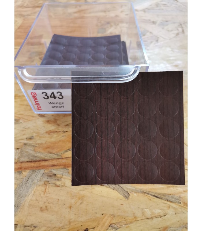 Zaślepka samoprzylepna fi 14 WENGE AMARI