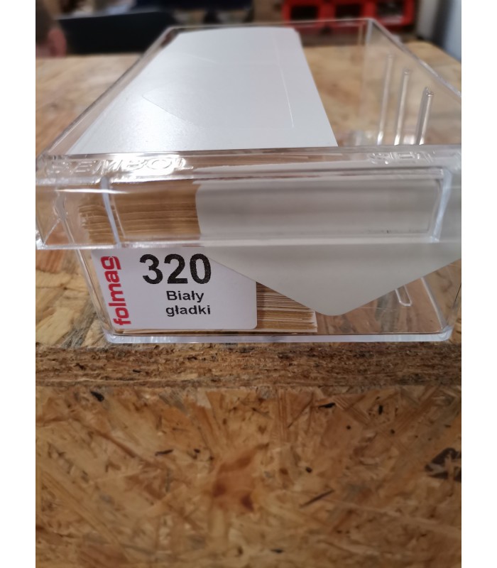 Zaślepka na puszkę zawiasu/ 2 szt w arkuszu BIAŁY