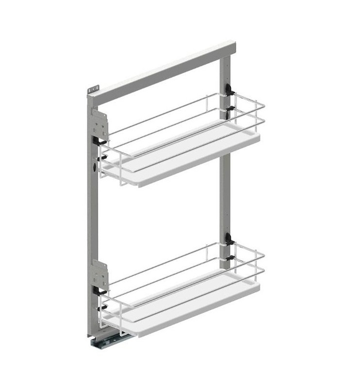 MAXIMA EVO II Cargo mini boczne 150 lewe biały /chrom metal/tworzywo