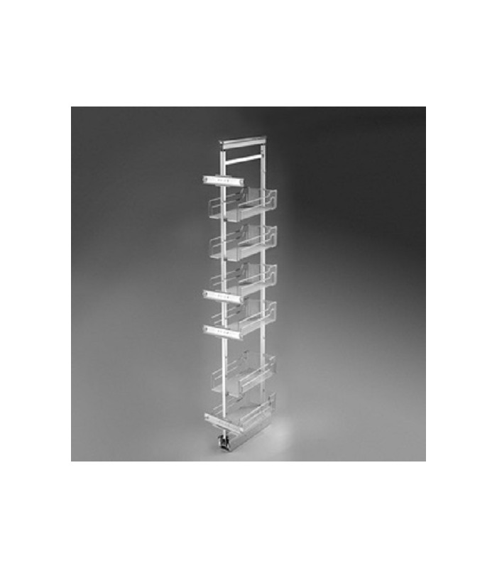 Cargo MAXI 6-półkowe do szafki 300mm chrom (wys. 1910mm-2110mm)