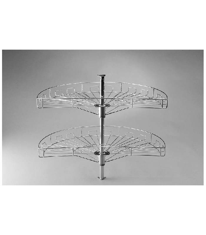 Kosz OBROTOWY 1/2 fi 690 srebrny