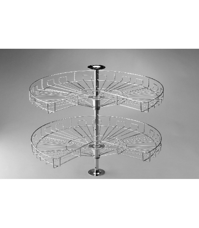 Kosz OBROTOWY 3/4 750 srebrny