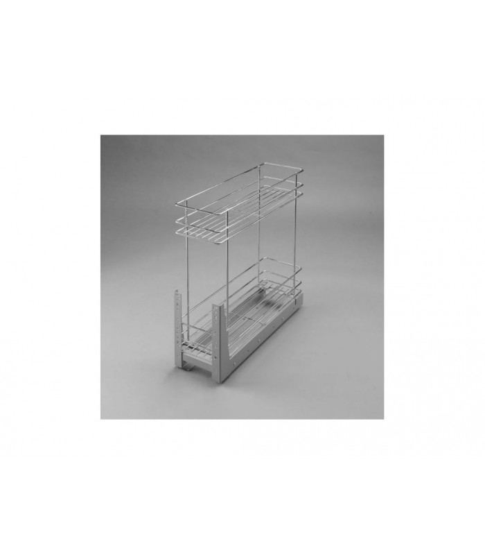 MINI 2-poziomy 200mm srebrny