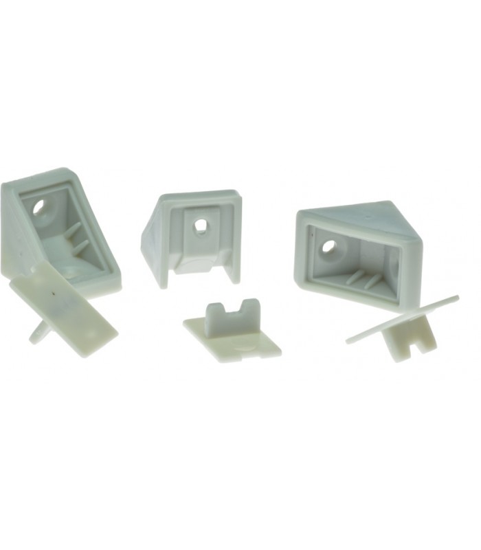 Kątownik mały JASNY POPIEL/100szt. z osobną klapką 24x24x20