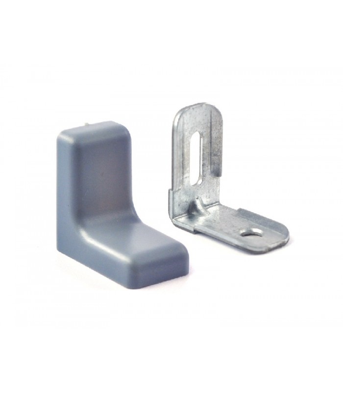 Kątownik meblowy POPIEL metal+płytka