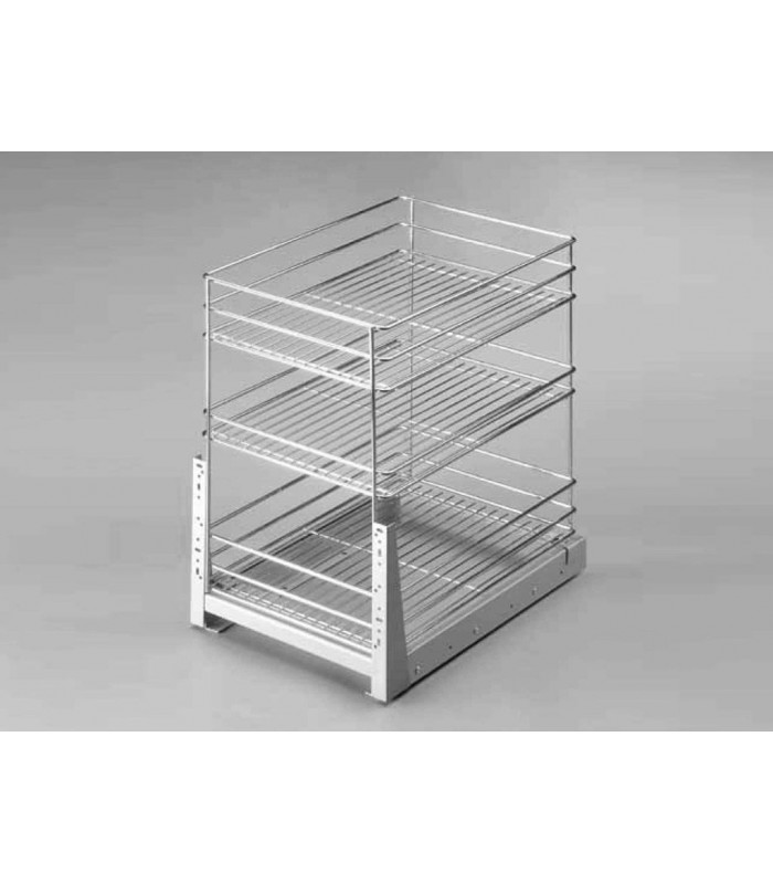 MINI 3-poziomy 500mm srebrny