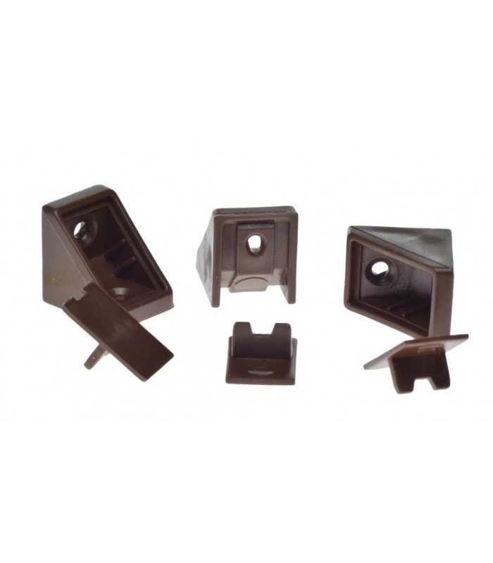 Kątownik mały CIEMNY ORZECH/100szt. z osobną klapką 24x24x20