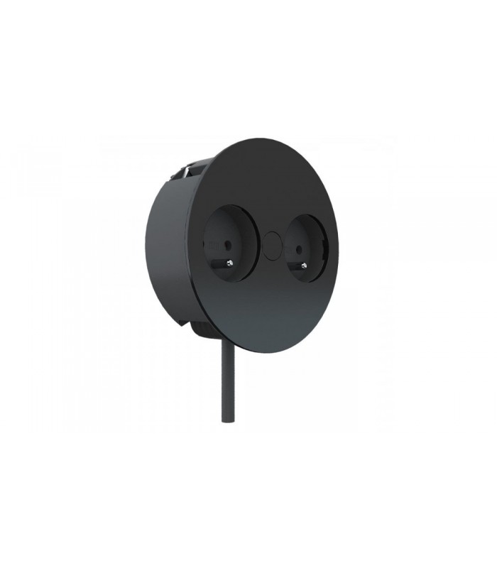 BACHMANN TWIST 2 gniazda czarny mat UTE