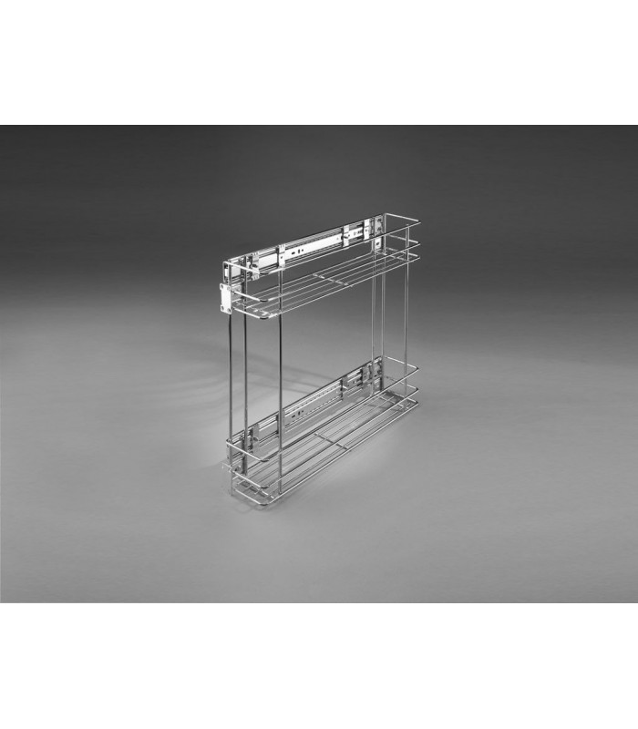 MINI 2-poziomy 150mm srebrny boczny