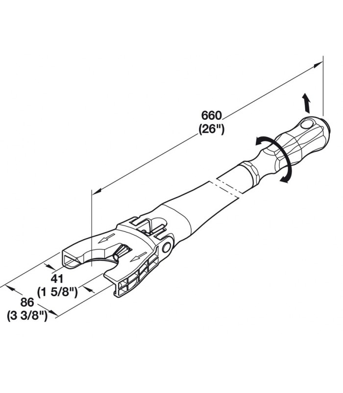 Narzędzie regulacyjne Hafele AXILO 78