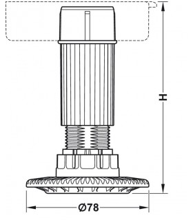 stopka-reg-cokolu-axilo-80-profil-rurowy