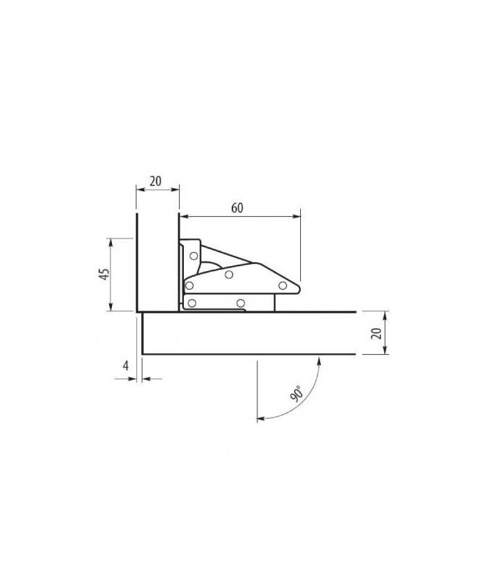 Zawias tłoczkowy duży