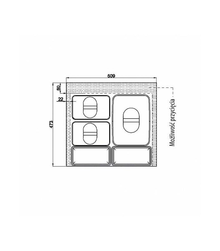 MULTINO 600 1x15L+2x7L+2 brytfanki