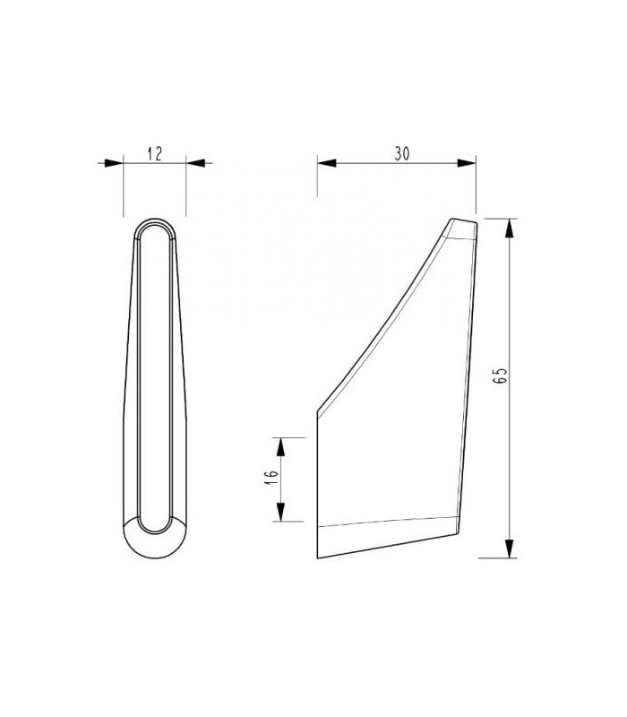 Wieszak biały mat Z-5430