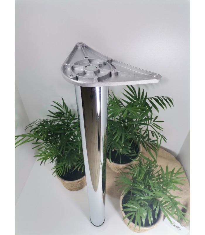 Noga meblowa chrom H820mm Fi60mm