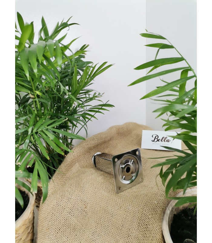 Nóżka DN-738 P H-100mm CHROM kwadrat